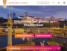 Tablet Screenshot of madurodamevents.nl